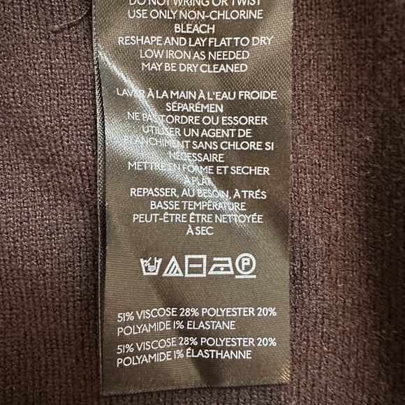 NWT Pilcro Anthropologie Womens M Turtleneck Pullover Sweater Long Sleeve Black - Picture 14 of 16